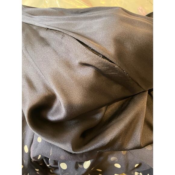 Retrofete Annalise Strapless Polkadot Ruched Navy Blue Maxi Dress Size XS - Picture 12 of 14